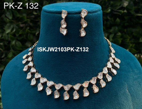 Kundan Jewelry Set-ISKJW2103PK-Z132