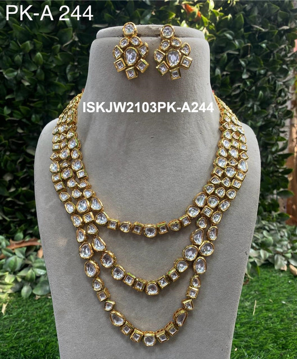 Kundan Jewelry Set-ISKJW2103PK-A244