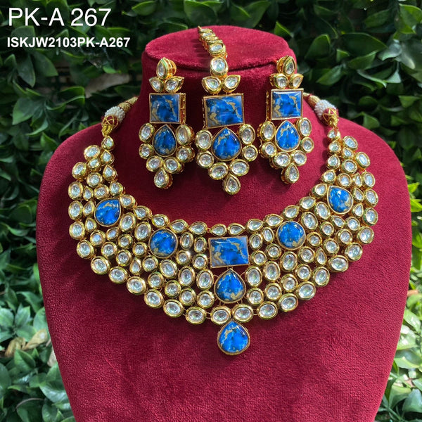 Kundan Jewelry Set-ISKJW2103PK-A267