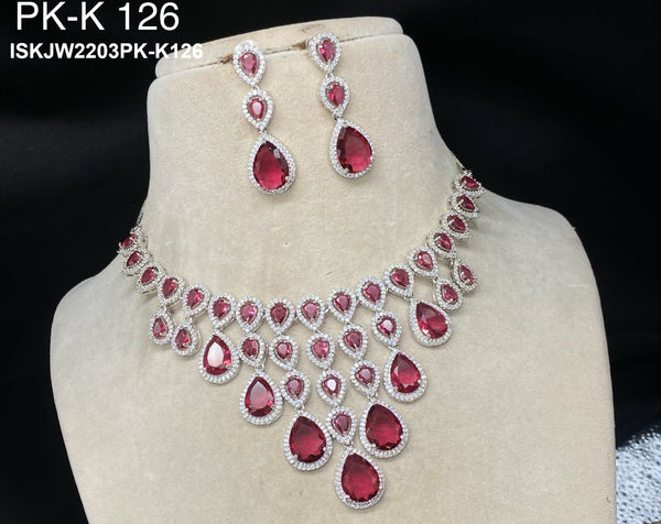 Kundan Jewelry Set-ISKJW2203PK-K126