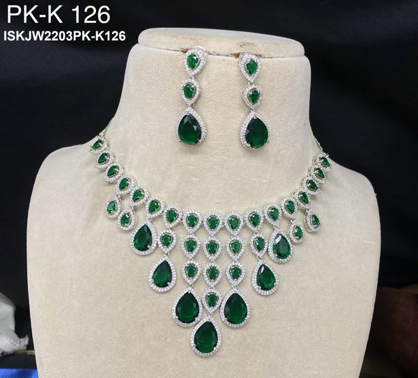 Kundan Jewelry Set-ISKJW2203PK-K126