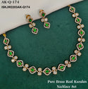 Pure Brass Real Kundan Jewelry Set-ISKJW2203AK-Q174