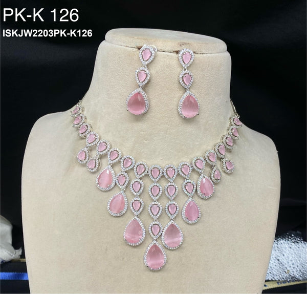 Kundan Jewelry Set-ISKJW2203PK-K126