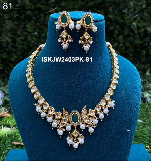 Kundan Jewelry Set-ISKJW2403PK-81