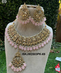 Kundan Necklace Set-ISKJW2503PK-69