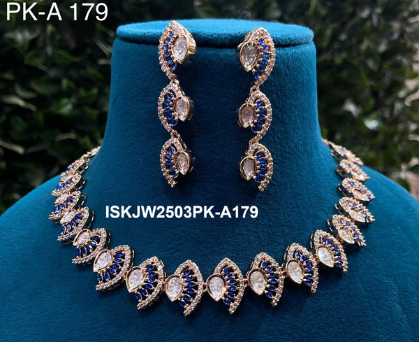 Kundan Necklace Set-ISKJW2503PK-A179