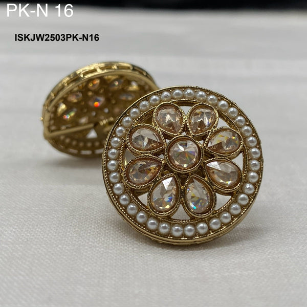 Kundan Necklace Set-ISKJW2503PK-N16