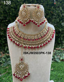 Kundan Necklace Set-ISKJW2503PK-138