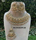Kundan Necklace Set-ISKJW2503PK-69