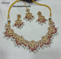 Kundan Necklace Set-ISKJW2603PK-U355