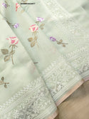 Organza Saree With Embroidered Blouse-ISKWSR26038977