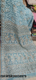 Chikankari Georgette Saree With Blouse-ISKWSR26038979