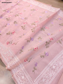 Organza Saree With Embroidered Blouse-ISKWSR26038977