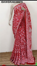 Chikankari Georgette Saree With Blouse-ISKWSR26038979