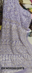 Chikankari Georgette Saree With Blouse-ISKWSR26038979