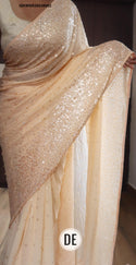 Sequined Chiffon Georgette Silk Saree With Blouse-ISKWSR26038982