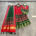 Digital Printed Gaji Silk Lehenga With Blouse And Dupatta-ISKWNAV26038611