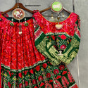 Digital Printed Gaji Silk Lehenga With Blouse And Dupatta-ISKWNAV26038611