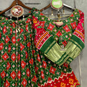 Digital Printed Gaji Silk Lehenga With Blouse And Dupatta-ISKWNAV26038611