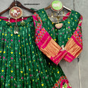 Digital Printed Gaji Silk Lehenga With Blouse And Dupatta-ISKWNAV26038611