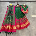 Digital Printed Gaji Silk Lehenga With Blouse And Dupatta-ISKWNAV26038611