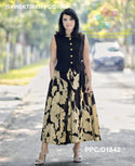 Cotton Top With Floral Printed Skirt-ISKWSKT2603PPC/D1842