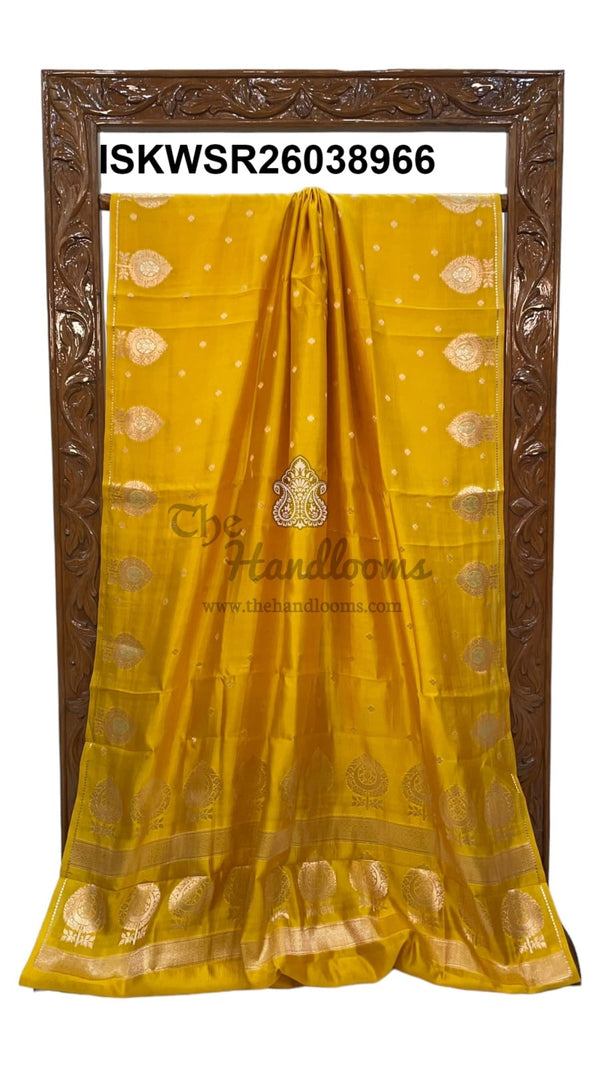 Banarasi Silk Saree With Zari Weaved Brocade Blouse-ISKWSR26038966