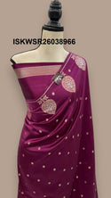 Banarasi Silk Saree With Zari Weaved Brocade Blouse-ISKWSR26038966