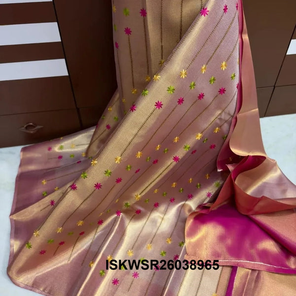Banarasi Tissue Saree With Jacquard Brocade Blouse-ISKWSR26038965