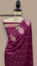 Banarasi Silk Saree With Zari Weaved Brocade Blouse-ISKWSR26038966