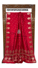 Banarasi Silk Saree With Zari Weaved Brocade Blouse-ISKWSR26038966