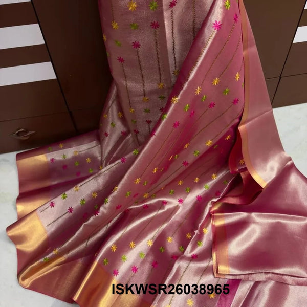 Banarasi Tissue Saree With Jacquard Brocade Blouse-ISKWSR26038965