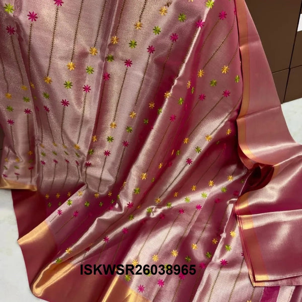 Banarasi Tissue Saree With Jacquard Brocade Blouse-ISKWSR26038965