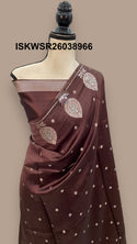 Banarasi Silk Saree With Zari Weaved Brocade Blouse-ISKWSR26038966