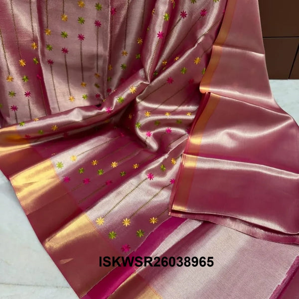 Banarasi Tissue Saree With Jacquard Brocade Blouse-ISKWSR26038965
