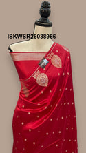 Banarasi Silk Saree With Zari Weaved Brocade Blouse-ISKWSR26038966