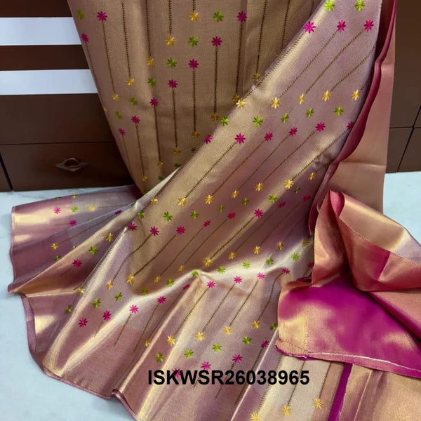 Banarasi Tissue Saree With Jacquard Brocade Blouse-ISKWSR26038965