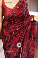 Embroidered Lycra Saree With Blouse-ISKWSR26038983