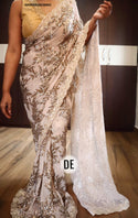 Embroidered Lycra Saree With Blouse-ISKWSR26038983