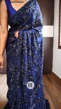 Embroidered Lycra Saree With Blouse-ISKWSR26038983