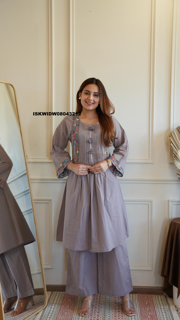 Embroidered Co-Ord Set-ISKWIDW08043212