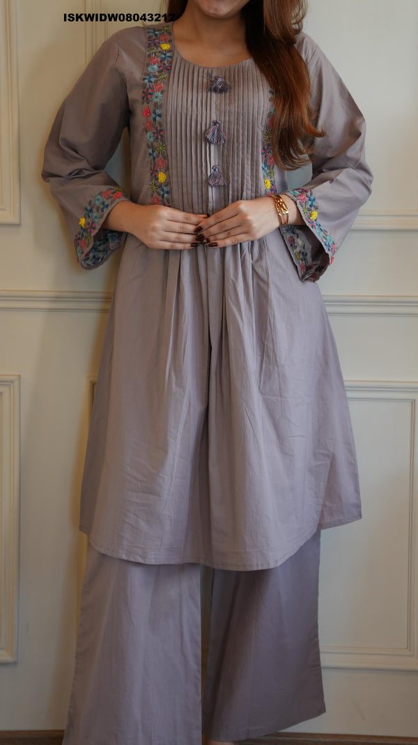 Embroidered Co-Ord Set-ISKWIDW08043212