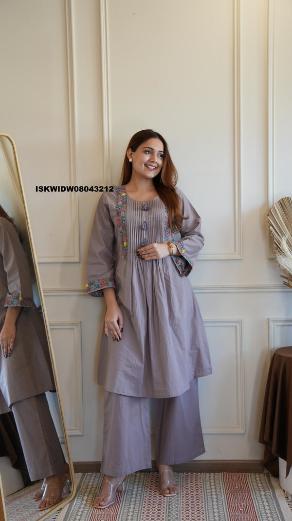 Embroidered Co-Ord Set-ISKWIDW08043212