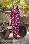 Printed Cotton Co-Ord Set-ISKWIDW01047867