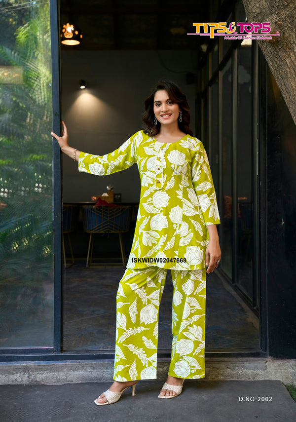 Printed Rayon Co-Ord Set-ISKWIDW02047868