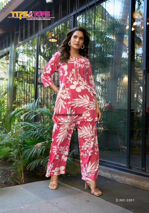 Printed Rayon Co-Ord Set-ISKWIDW02047868