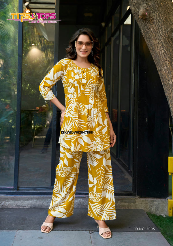 Printed Rayon Co-Ord Set-ISKWIDW02047868