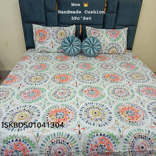 Handcrafted Handmade 5 Pc Bedding Set-ISKBDS01041304