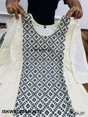 Embroidered Cotton Kurti With Pant And Dupatta-ISKWSU0104k1637