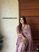 Embroidered Tissue Net Kurti With Pant And Dupatta-ISKWSU030412341